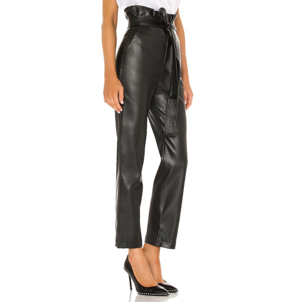 NEW Alexis Kayden Vegan Leather Paper Bag Pants S - Picture 2 of 9